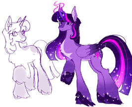 My little pony fan art [cartoony; colored sketch]