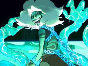 Previous art trade of malachite. (Traded with slimdickens_fl) on instagram. [detailed; finished]