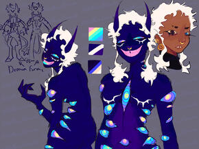 Art of my oc, Dijanori. [detailed; colored sketch]