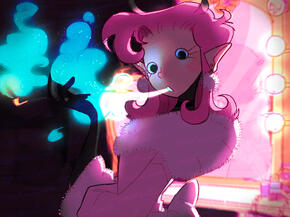 Art of my oc, Caramée [cartoony; finished]